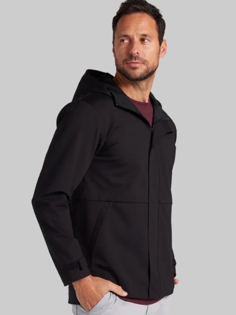 BYLT Elite + Full Men's Hooded Zip Jacket - Black